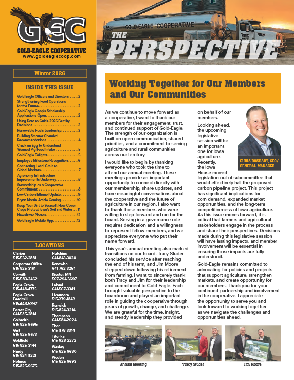 Gold-Eagle Cooperative Newsletter, The Perspective Winter 2025